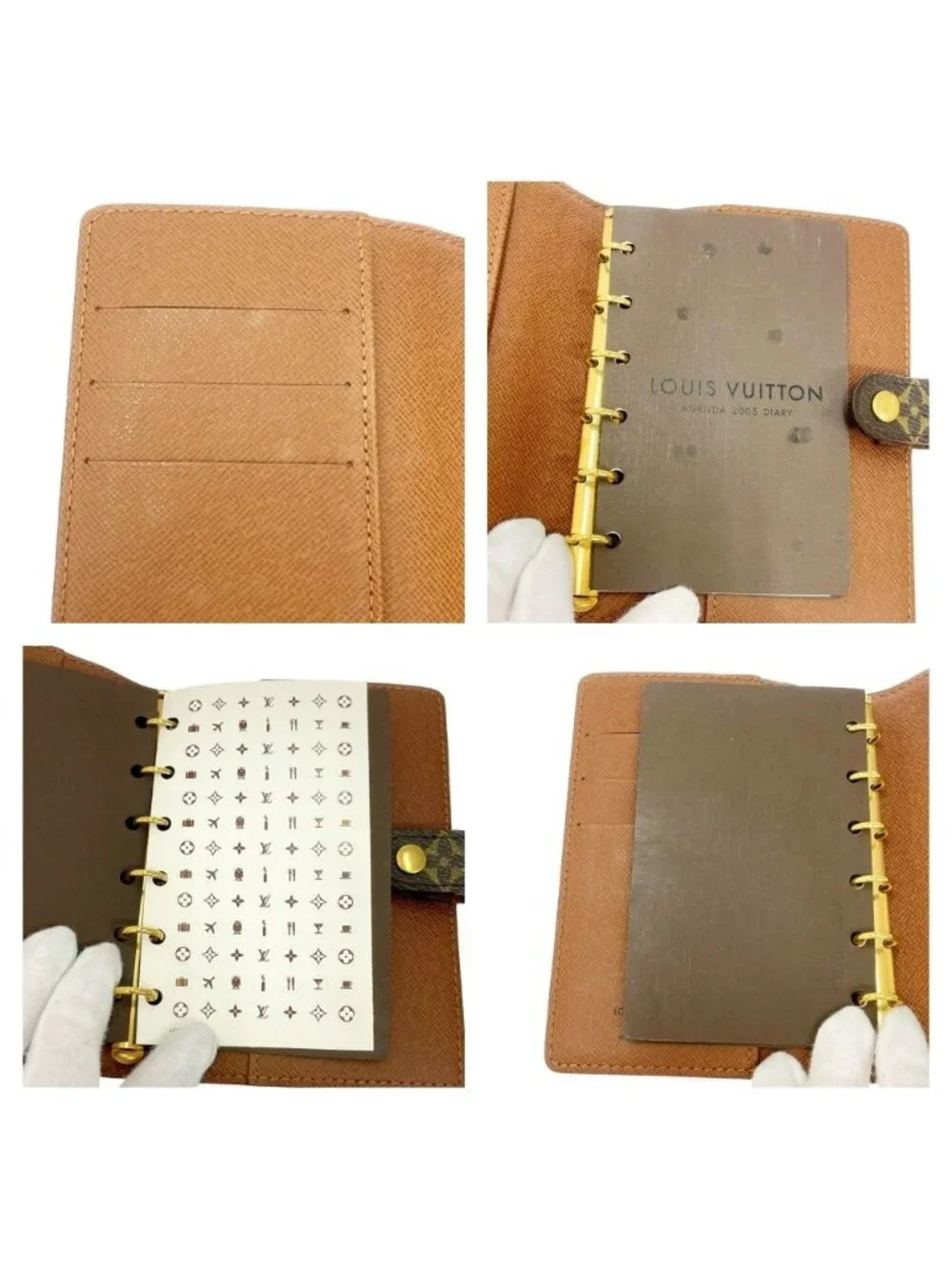 Louis Vuitton Monogram Agenda PM Notebook Cover Brown